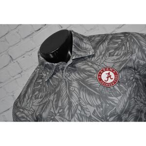 Alabama Crimson Tide BAMA Hawaiian Golf Polo Shirt Mens Size Medium Performance